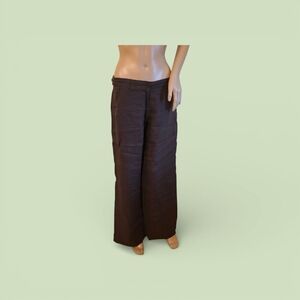Chic Wide-Leg Trousers 100%linen